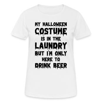 Mein Halloween-Kostüm ist in der Wäscherei Lustige - Frauen T-Shirt atmungsaktiv - Weiß - Vorne - AI Model Female 172 dark (172cm)