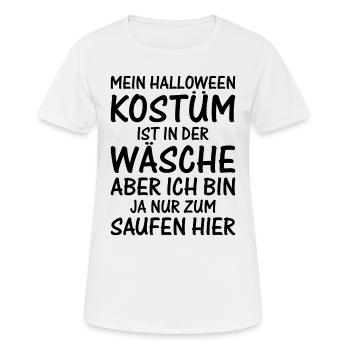Lustig Halloween Spruch - Halloween - Frauen T-Shirt atmungsaktiv - Weiß - Vorne - AI Model Female 172 dark (172cm)