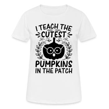 I teach the cutest pumpkins in the patch - Women's Breathable T-Shirt - white - Front - AI Model Female 172 dark (172cm)