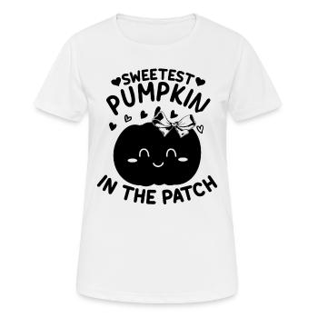 Citrouille la plus douce de la famille I Halloween Citrouille douce - T-shirt respirant Femme - blanc - Devant - AI Model Female 172 dark (172cm)