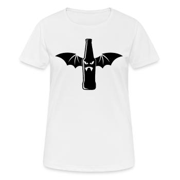 Vampir Bat Wings Halloween Vampire I Beer Vampire - Women's Breathable T-Shirt - white - Front - AI Model Female 172 dark (172cm)