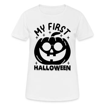 Halloween Newborn Baby My First Halloween - Women's Breathable T-Shirt - white - Front - AI Model Female 172 dark (172cm)