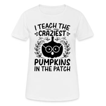 Halloween Teach The Craziest Pumpkins In The Patch - Women's Breathable T-Shirt - white - Front - AI Model Female 172 dark (172cm)