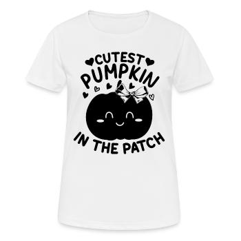 Pumpkin Cutest Pumpkin In The Family Halloween - Frauen T-Shirt atmungsaktiv - Weiß - Vorne - AI Model Female 172 dark (172cm)