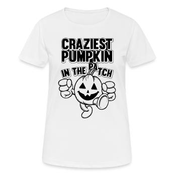 Halloween Craziest Pumpkin In The Patch - Pumpkin - Frauen T-Shirt atmungsaktiv - Weiß - Vorne - AI Model Female 172 dark (172cm)