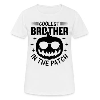 Halloween Brother - Coolest Brother in the Patch - Women's Breathable T-Shirt - white - Front - AI Model Female 172 dark (172cm)