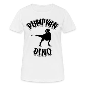 Halloween Pumpkin Dino I Funny Halloween Pumpkin D - Women's Breathable T-Shirt - white - Front - AI Model Female 172 dark (172cm)