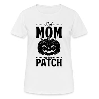 Halloween Mama Best Mom Of The Patch - Pumpkin Uni - Women's Breathable T-Shirt - white - Front - AI Model Female 172 dark (172cm)