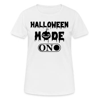 Halloween Mode On - Halloween Party Halloween Pump - Frauen T-Shirt atmungsaktiv - Weiß - Vorne - AI Model Female 172 dark (172cm)