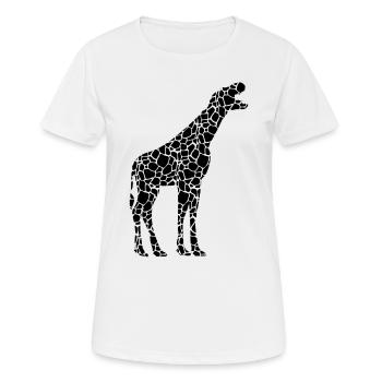 Giraffe Dinosaur Funny Giraffe With Dino Head - Fu - Women's Breathable T-Shirt - white - Front - AI Model Female 172 dark (172cm)