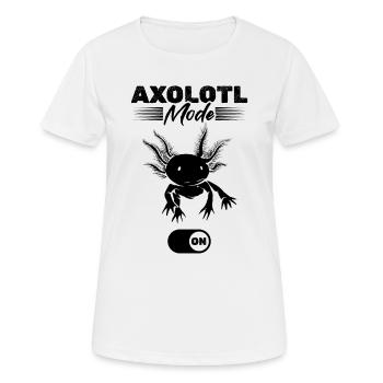 Axolotl Mode On - Kawaii Axolotl Funny Axolotl - Women's Breathable T-Shirt - white - Front - AI Model Female 172 dark (172cm)