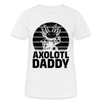 Axolotl Daddy Axolotl Lover Kawaii Axolotl Daddy - Frauen T-Shirt atmungsaktiv - Weiß - Vorne - AI Model Female 172 dark (172cm)