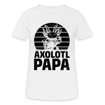 Axolotl Papa Kawaii Axolotl Lover - Women's Breathable T-Shirt - white - Front - AI Model Female 172 dark (172cm)