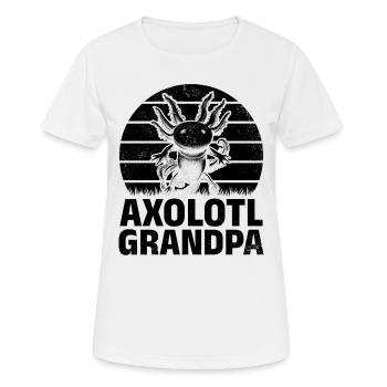 Axolotl Grandpa Axolotl Lover Kawaii Axolotl - Women's Breathable T-Shirt - white - Front - AI Model Female 172 dark (172cm)