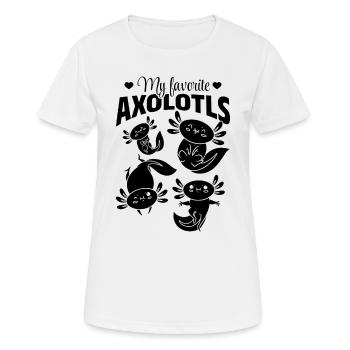 Axolotl Lover - My Favorite Axolotls - Axolotls - Women's Breathable T-Shirt - white - Front - AI Model Female 172 dark (172cm)
