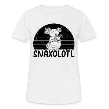 Axolotl Snaxolotl Axolotl Funny Axolotl - Frauen T-Shirt atmungsaktiv - Weiß - Vorne - AI Model Female 172 dark (172cm)