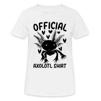 Axolotl Official Axolotl Shirt Axolotl - Women's Breathable T-Shirt - white - Front - AI Model Female 172 dark (172cm)