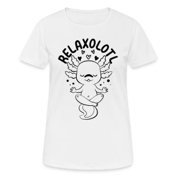 Kawaii Axolot Lover Funny Axolot Relaxolotl - Frauen T-Shirt atmungsaktiv - Weiß - Vorne - AI Model Female 172 dark (172cm)