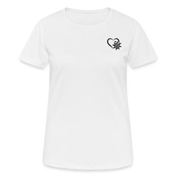 Edelweiss Flower Mountain Edelweiss Flower Heart - - Women's Breathable T-Shirt - white - Front - AI Model Female 172 dark (172cm)