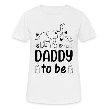 Elephant Daddy To Be - Baby Shower Paternity New D - Women's Breathable T-Shirt - white - Front - AI Model Female 172 dark (172cm)