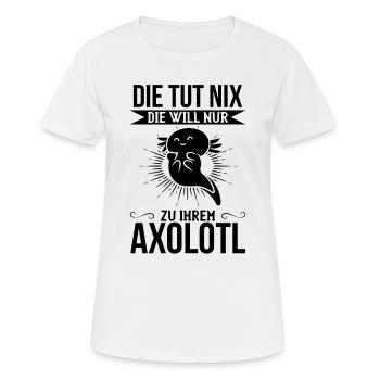 Schwanzlurch - Die Tut Nix Die Will Nur Zu Ihrem A - Frauen T-Shirt atmungsaktiv - Weiß - Vorne - AI Model Female 172 dark (172cm)