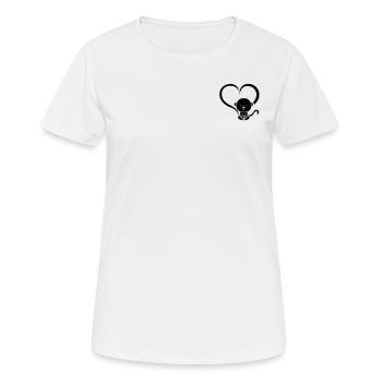 Chimpanzee Monkey Baby Orangutan - Cute Monkey Hea - Women's Breathable T-Shirt - white - Front - AI Model Female 172 dark (172cm)