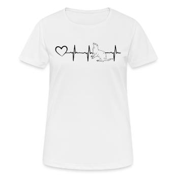 Otter Heartbeat Heart Otter Animal - Sea Otter Hea - Frauen T-Shirt atmungsaktiv - Weiß - Vorne - AI Model Female 172 dark (172cm)
