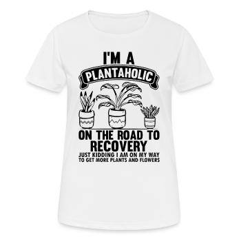 Je suis un accro de la planche sur la voie de la guérison juste un enfant - T-shirt respirant Femme - blanc - Devant - AI Model Female 172 dark (172cm)