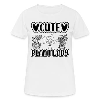 Plante Jardin Amoureux des plantes Jardinier Jardinier Mignon P - T-shirt respirant Femme - blanc - Devant - AI Model Female 172 dark (172cm)