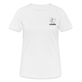 Bier Saurus Bier Dino Bierkrug Biersaurus Bier Din - Frauen T-Shirt atmungsaktiv - Weiß - Vorne - AI Model Female 172 dark (172cm)