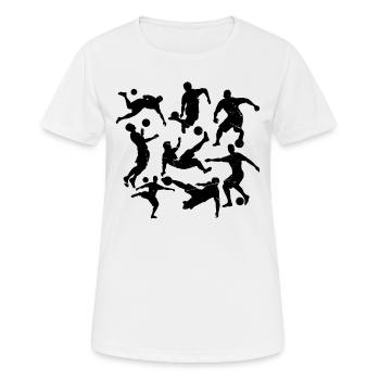 Soccer Game Soccer Lover - Soccer Players - Frauen T-Shirt atmungsaktiv - Weiß - Vorne - AI Model Female 172 dark (172cm)