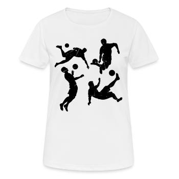 Soccer Game Soccer Sports - Soccer Players - Women's Breathable T-Shirt - white - Front - AI Model Female 172 dark (172cm)