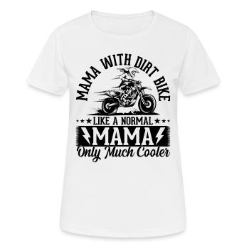 Motocross Mama Enduro Biker Mama Dirt Bike Mama - T-shirt respirant Femme - blanc - Devant - AI Model Female 172 dark (172cm)