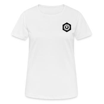 Ingénieur Ingénieur Engrenage Ingénieur Génie Mécanique - T-shirt respirant Femme - blanc - Devant - AI Model Female 172 dark (172cm)