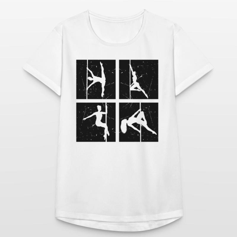 Pole Dance Silhouette - Pole Dancing Pole Dancer P T-shirt respirant Femme
