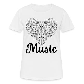 Guitarist Guitar Musician Guitar Player - Guitar M - Frauen T-Shirt atmungsaktiv - Weiß - Vorne - AI Model Female 172 dark (172cm)
