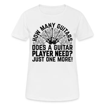 How Many Guitars Does A Guitar Player Need? Just O - Women's Breathable T-Shirt - white - Front - AI Model Female 172 dark (172cm)