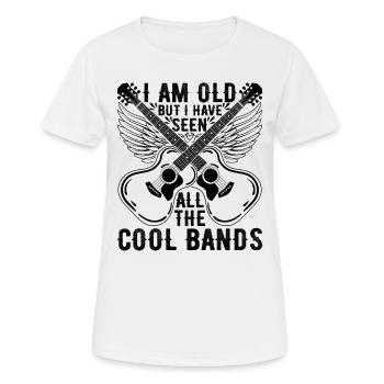 I Am Old But I Have Seen All The Cool Bands - Women's Breathable T-Shirt - white - Front - AI Model Female 172 dark (172cm)