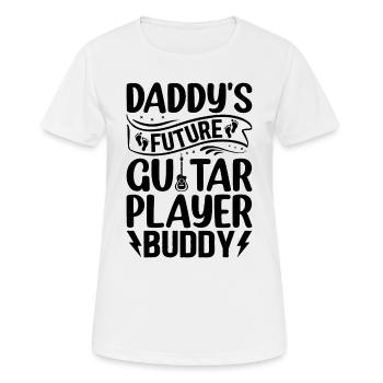 Newborn Guitar Player - Daddy's Future Guitar Play - Women's Breathable T-Shirt - white - Front - AI Model Female 172 dark (172cm)