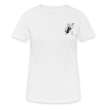 Sloth Double Bass Player Funny Sloth Double Bassis - T-shirt respirant Femme - blanc - Devant - AI Model Female 172 dark (172cm)