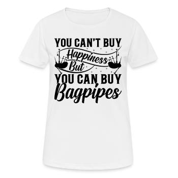 Vous ne pouvez pas acheter le bonheur mais vous pouvez acheter des cornemuses - - T-shirt respirant Femme - blanc - Devant - AI Model Female 172 dark (172cm)