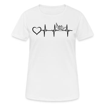 Cornemuse Coeur Instrument de cornemuse Cœur de cornemuse - T-shirt respirant Femme - blanc - Devant - AI Model Female 172 dark (172cm)