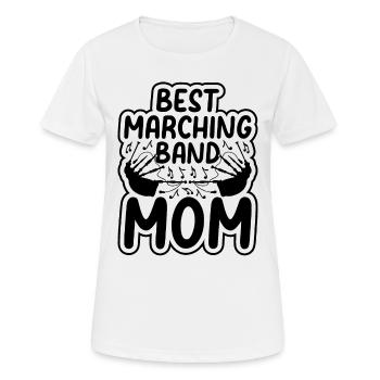 Best Marching Band Mom Bagpipe Player Mama - Women's Breathable T-Shirt - white - Front - AI Model Female 172 dark (172cm)