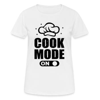Mode Cuisson sur Chapeau de Chef Chef Cuisinier Cuisinier - T-shirt respirant Femme - blanc - Devant - AI Model Female 172 dark (172cm)
