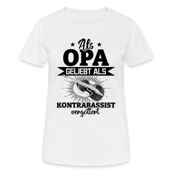 Loved As A Grandfather Idolized As A Double Bass D - Frauen T-Shirt atmungsaktiv - Weiß - Vorne - AI Model Female 172 dark (172cm)