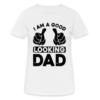 Je suis un beau père - Fête des pères Papa Père - T-shirt respirant Femme - blanc - Devant - AI Model Female 172 dark (172cm)