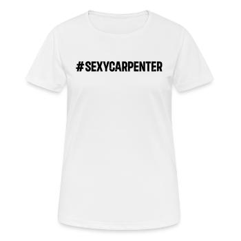 #SexyCarpenter - Outils de menuiserie Menuiserie Handyma - T-shirt respirant Femme - blanc - Devant - AI Model Female 172 dark (172cm)