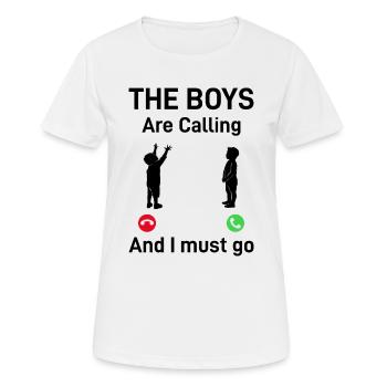 The Boys Are Calling And I Must Go - Daddy Fathers - Women's Breathable T-Shirt - white - Front - AI Model Female 172 dark (172cm)