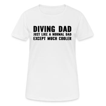 Diver Dad Underwater Diving Dad - Frauen T-Shirt atmungsaktiv - Weiß - Vorne - AI Model Female 172 dark (172cm)