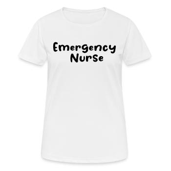 Nurse - Emergency Nurse - Women's Breathable T-Shirt - white - Front - AI Model Female 172 dark (172cm)